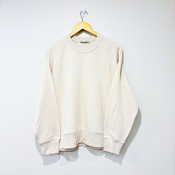 Zara Sweaters - ZARA Cream crewneck sweater
